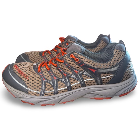 Merrell Castle Rock Lantern Mens Trail Running Shoes Grey Orange J06525 Size 9.5 - Picture 3 of 9